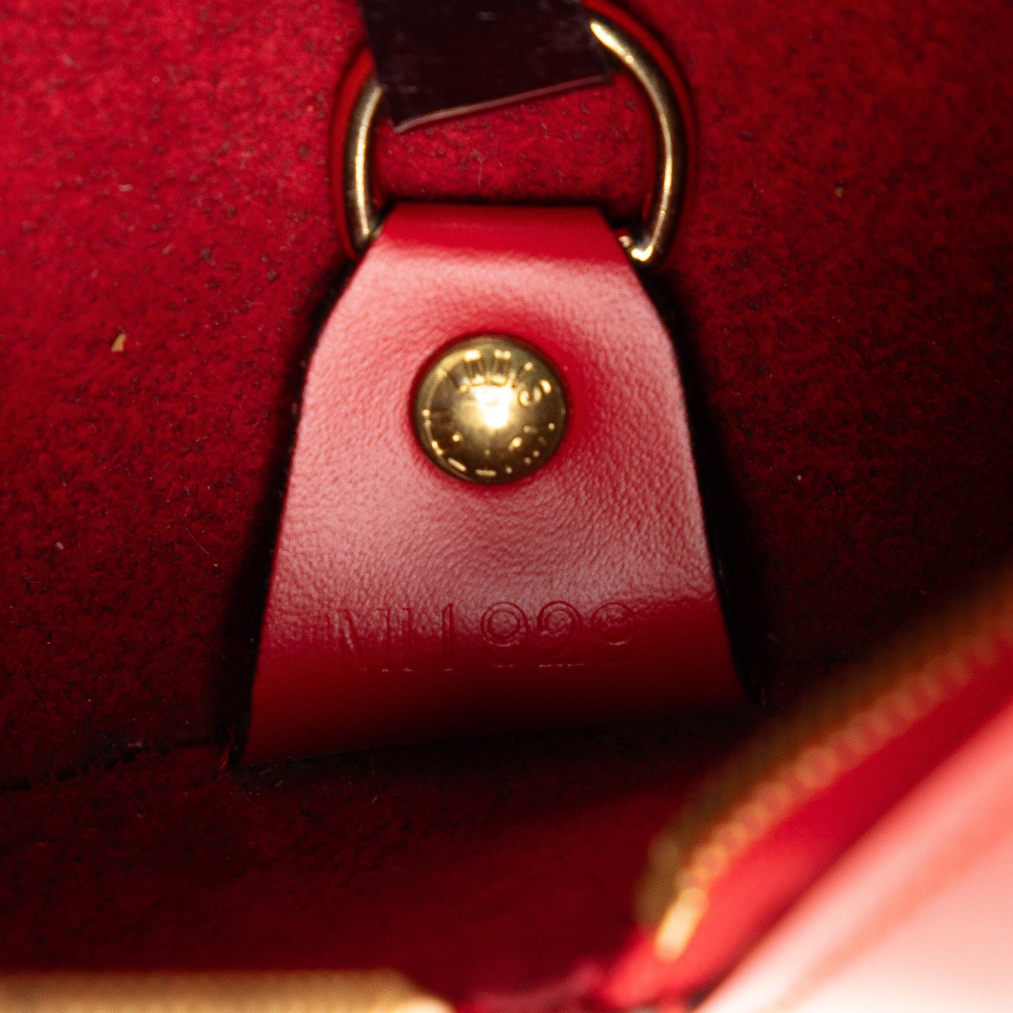 Red Louis Vuitton Epi Soufflot Handbag