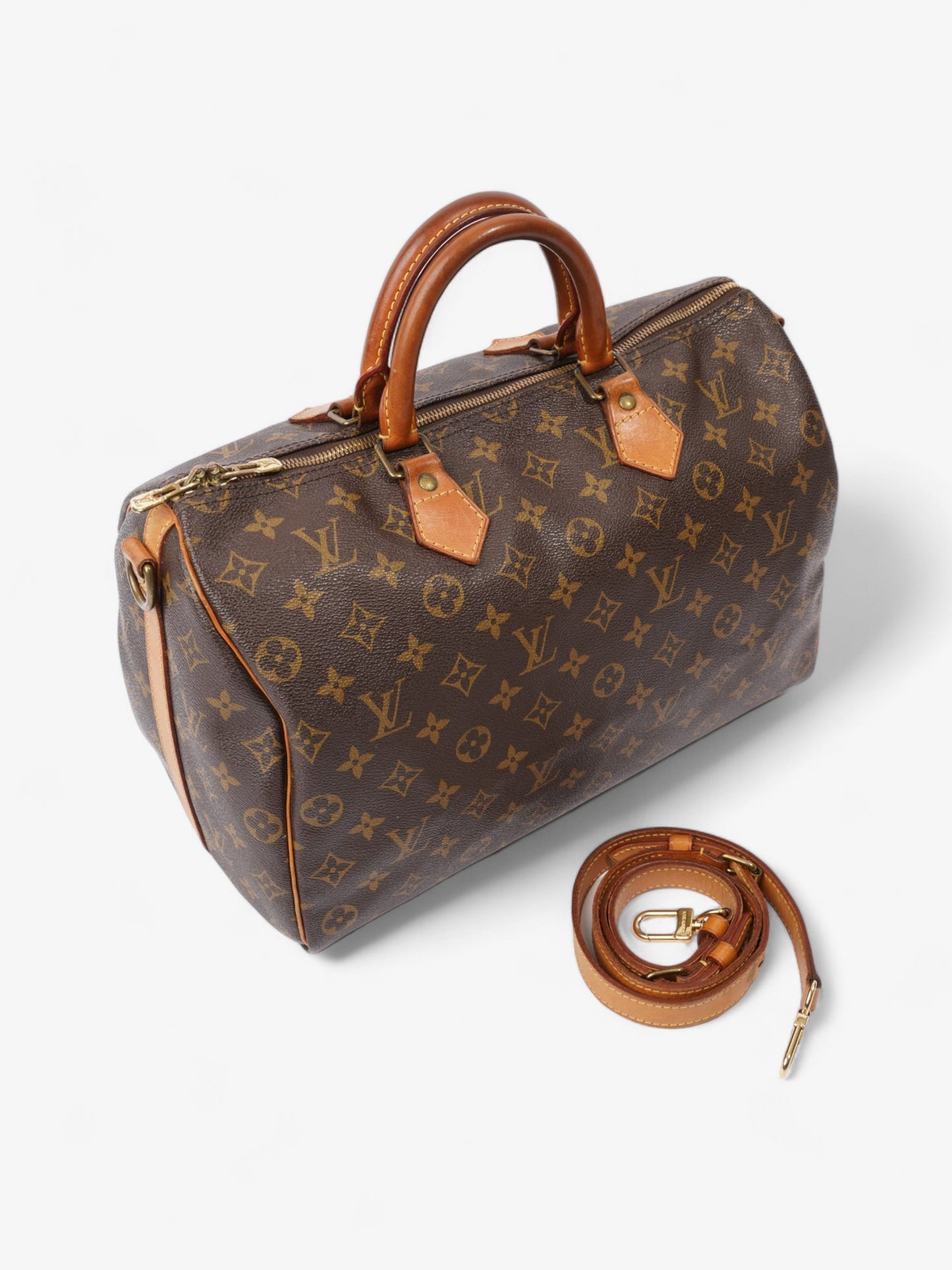 Louis Vuitton Speedy Bandouliere Monogram Coated Canvas 35