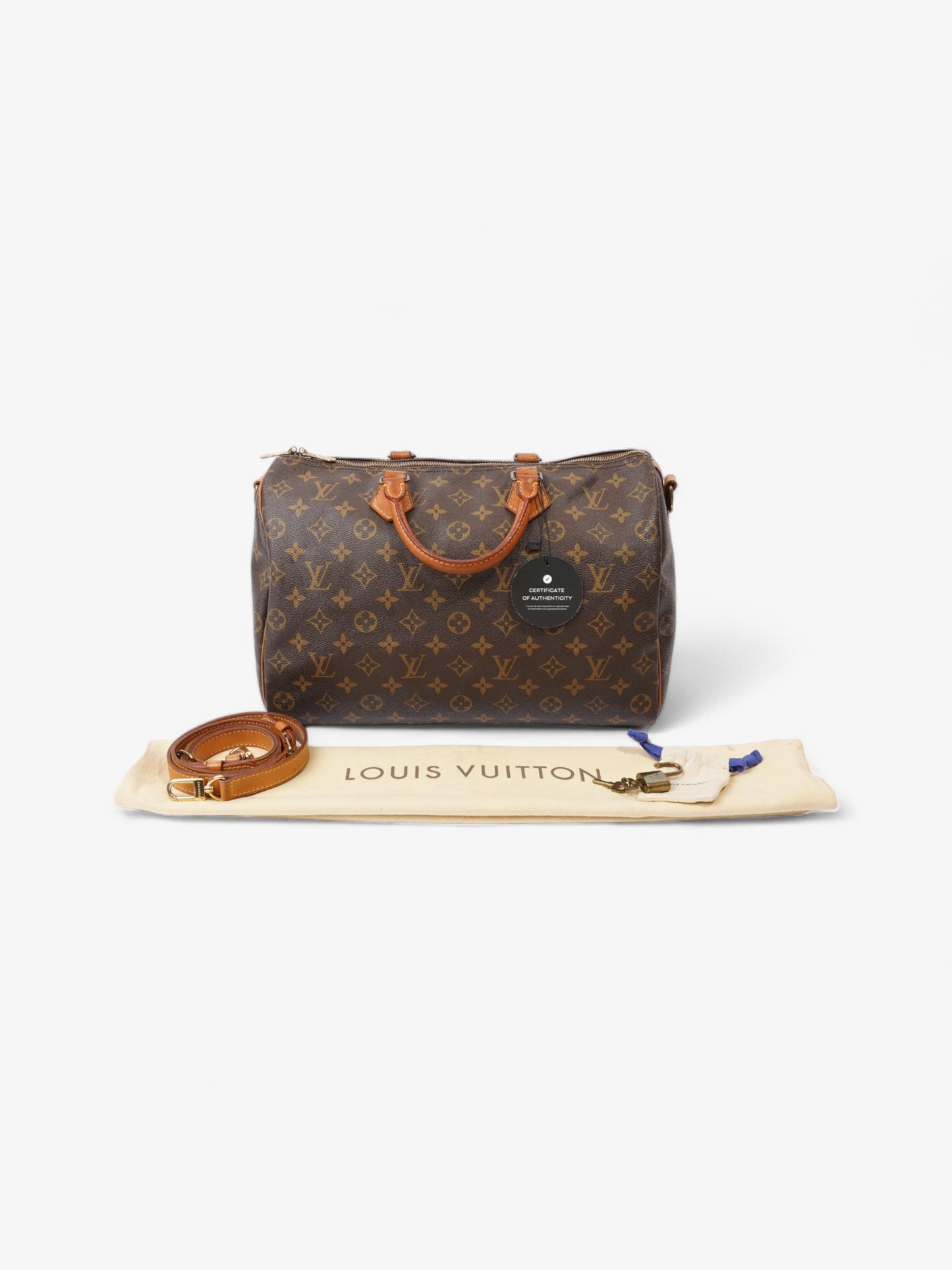 Louis Vuitton Speedy Bandouliere Monogram Coated Canvas 35