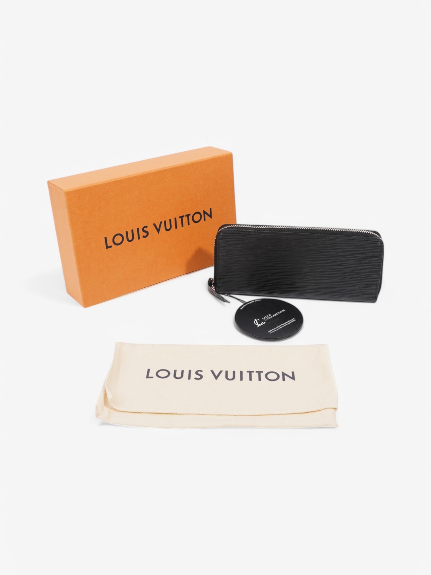 Louis Vuitton Clemence Wallet Black Epi Leather