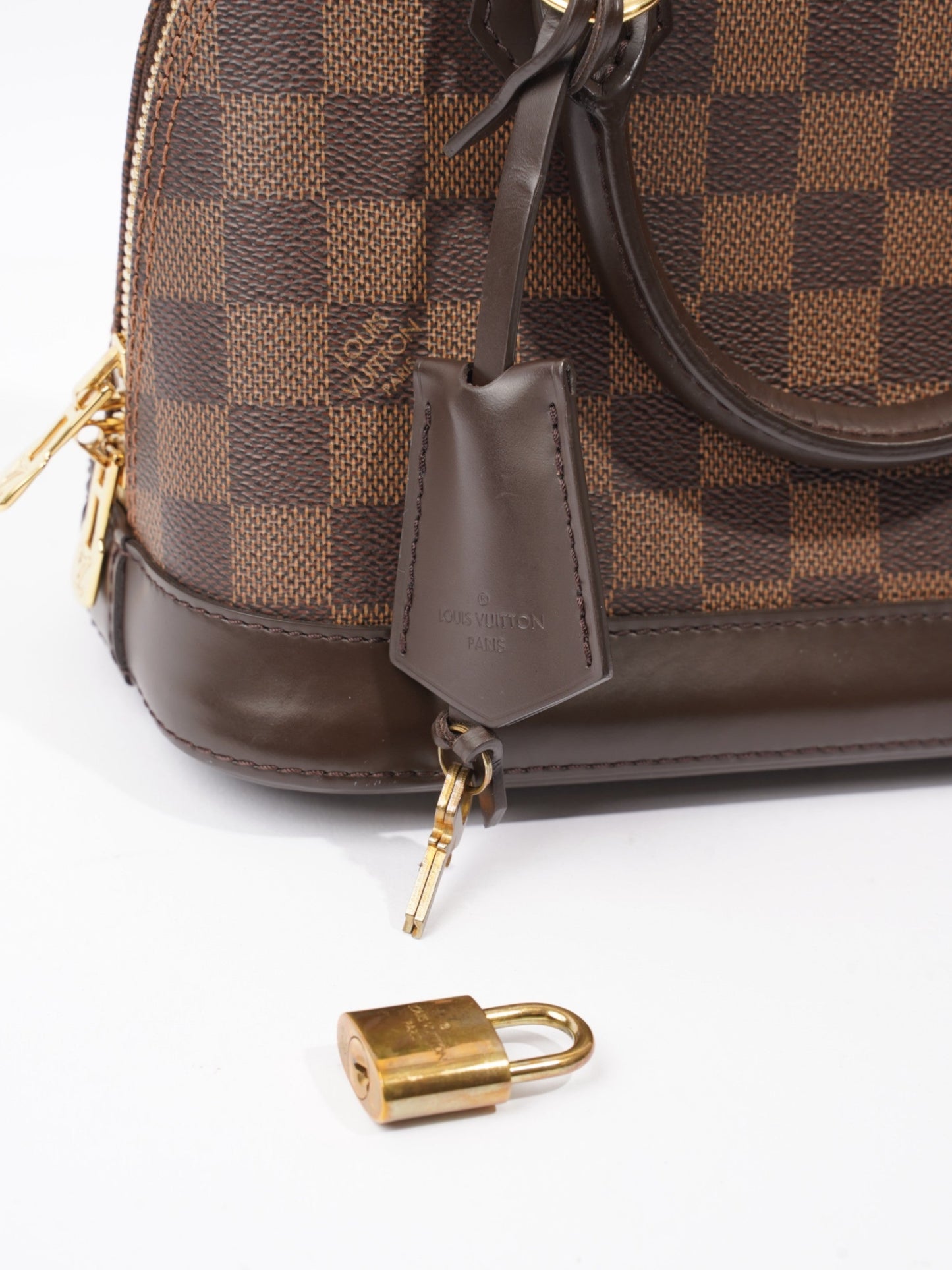 Louis Vuitton Alma Damier Ebene Coated Canvas BB