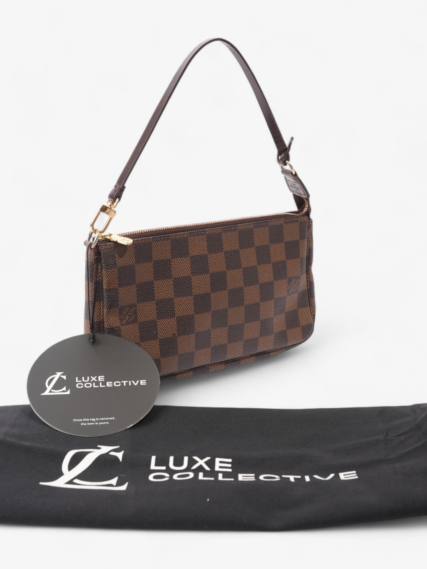 Louis Vuitton Pochette Accessoires Damier Ebene Coated Canvas