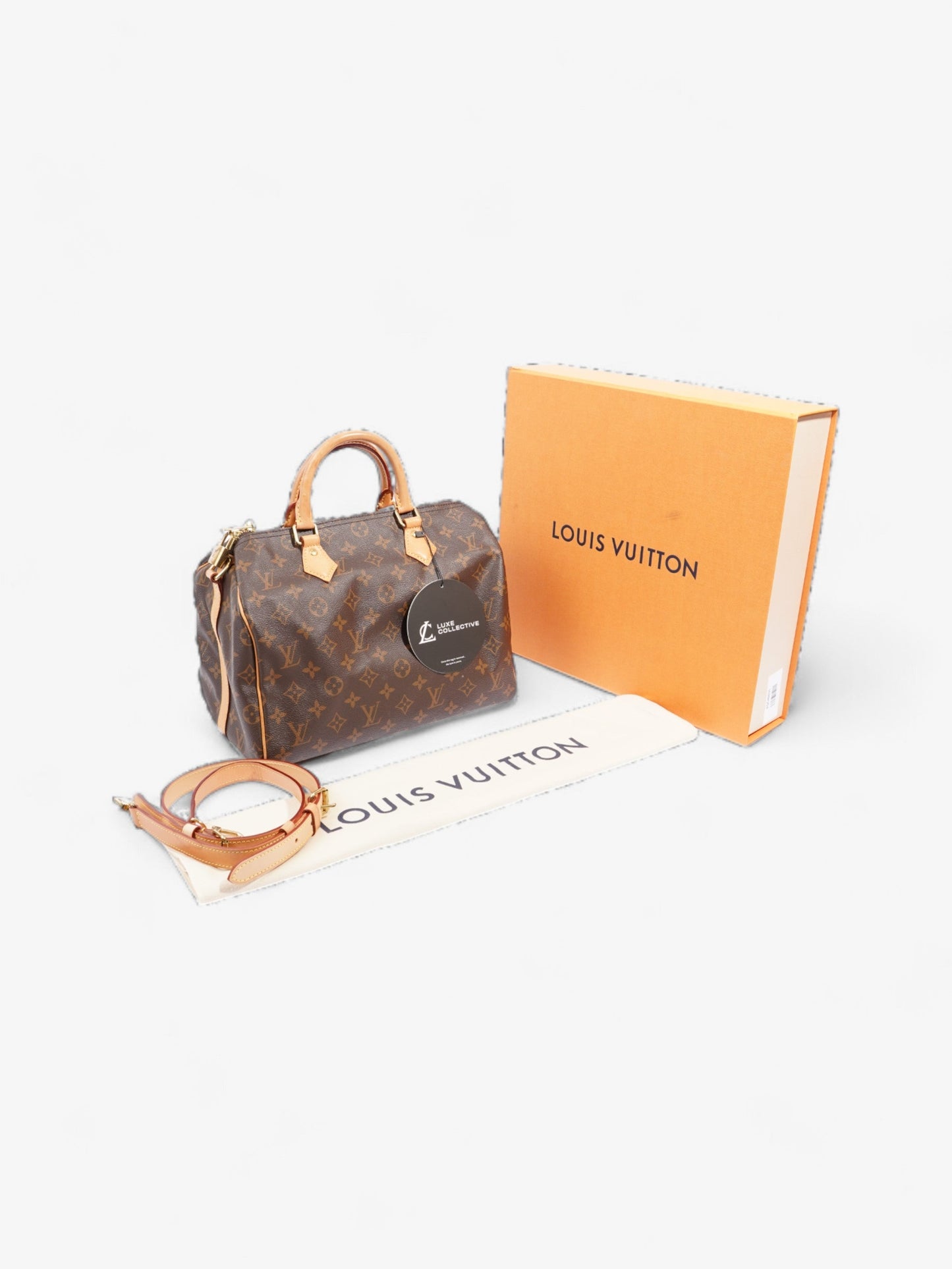 Louis Vuitton Speedy Bandouliere Monogram Coated Canvas 30