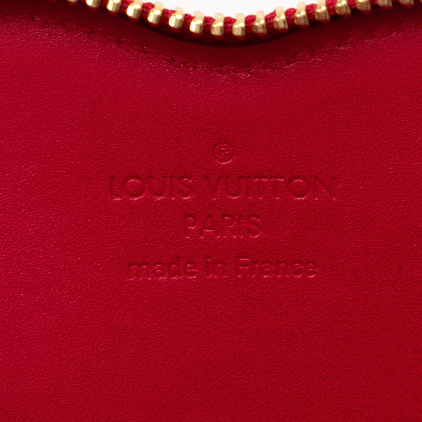 Red Louis Vuitton Monogram Vernis Sweet Repeat Heart Coin Purse