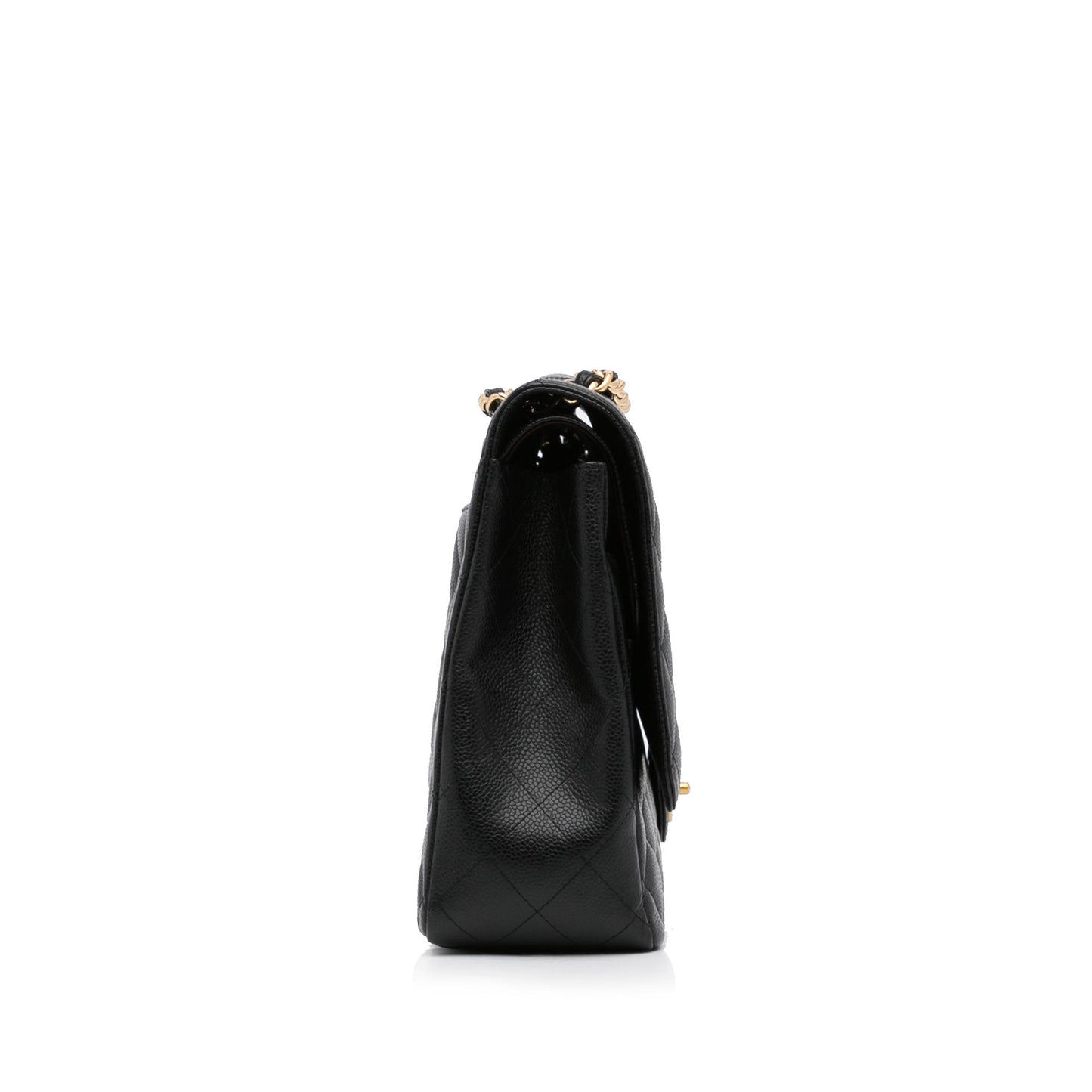 Chanel Classic Double Flap Maxi Black Caviar Gold