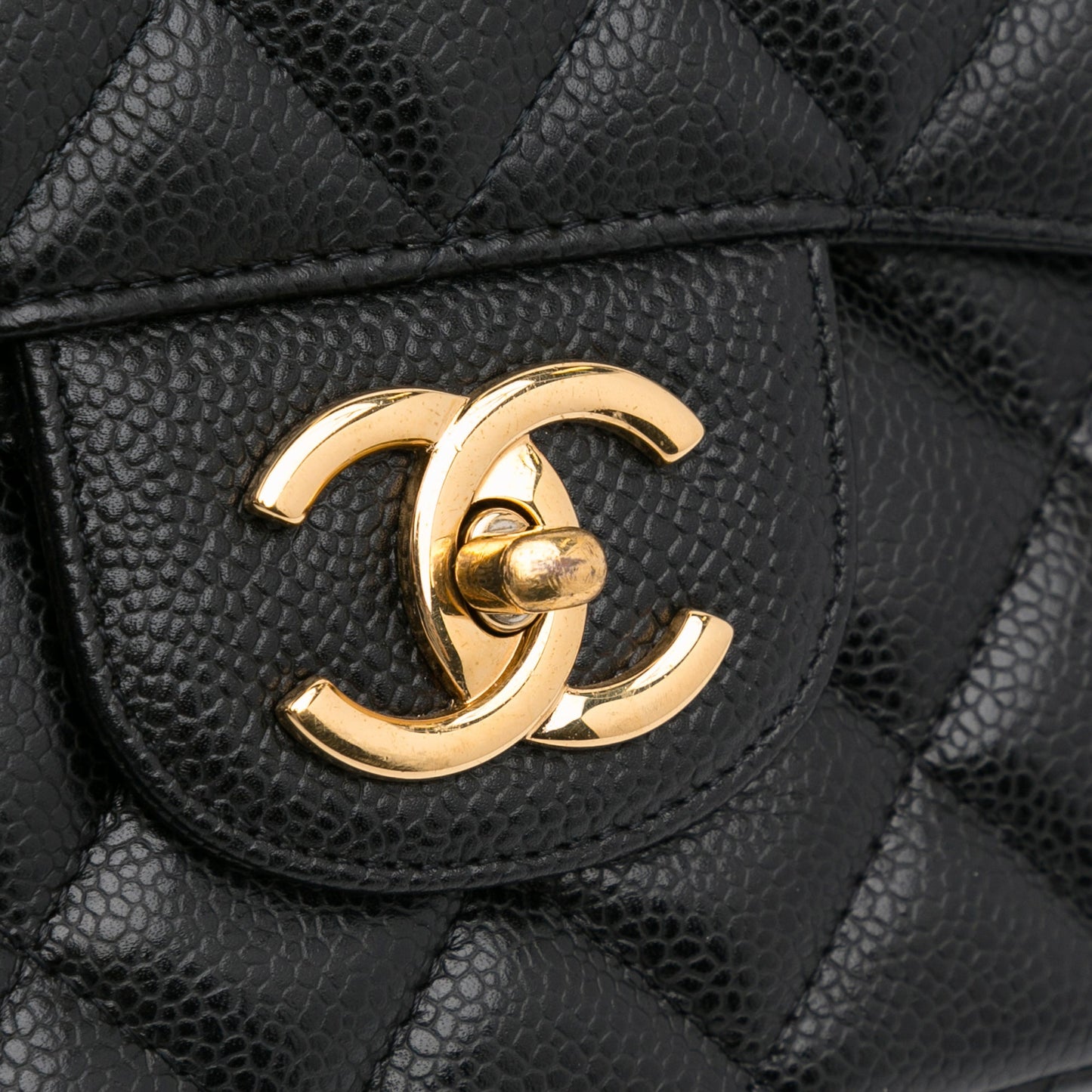 Chanel Classic Double Flap Maxi Black Caviar Gold
