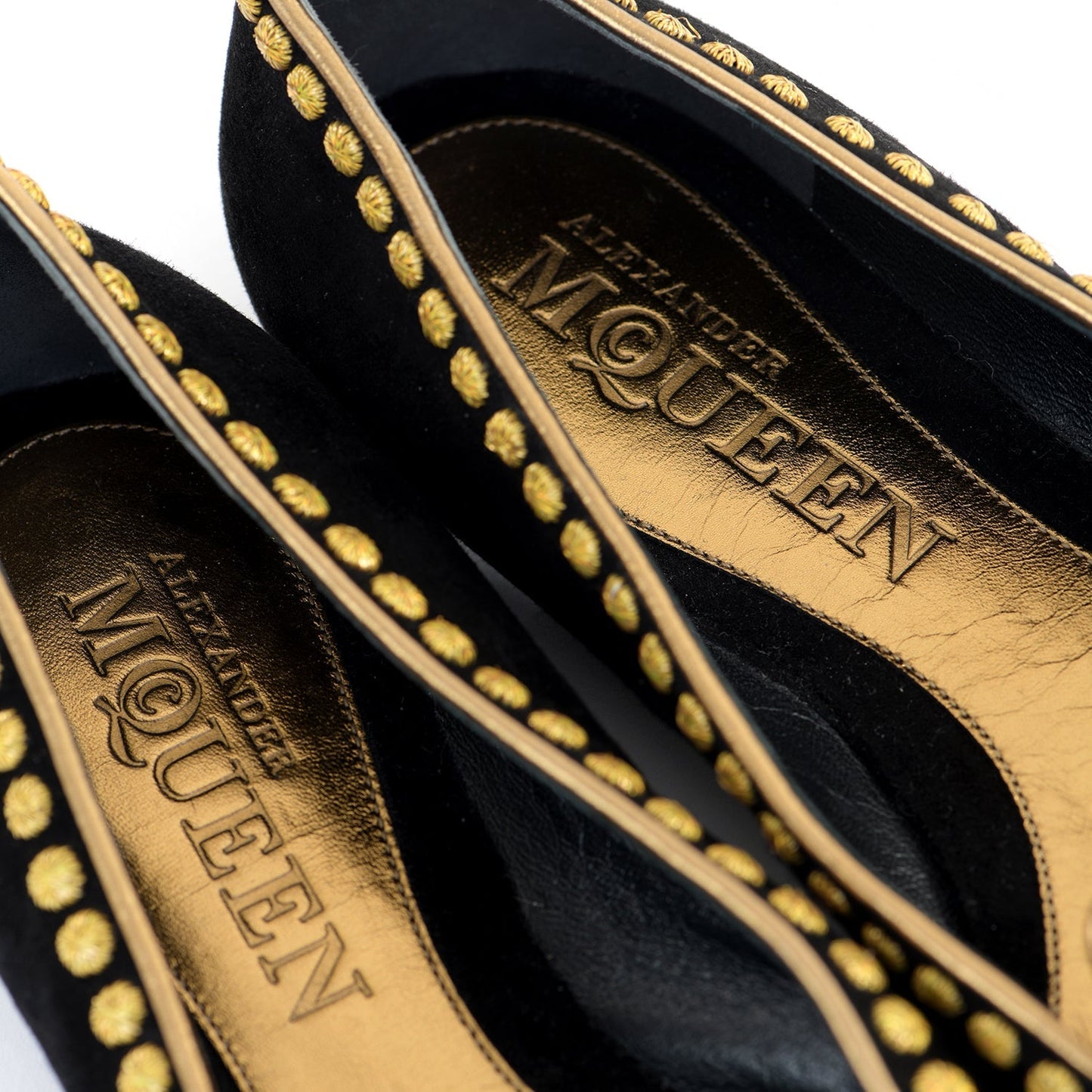 Flat Embroidered Smoking Slippers