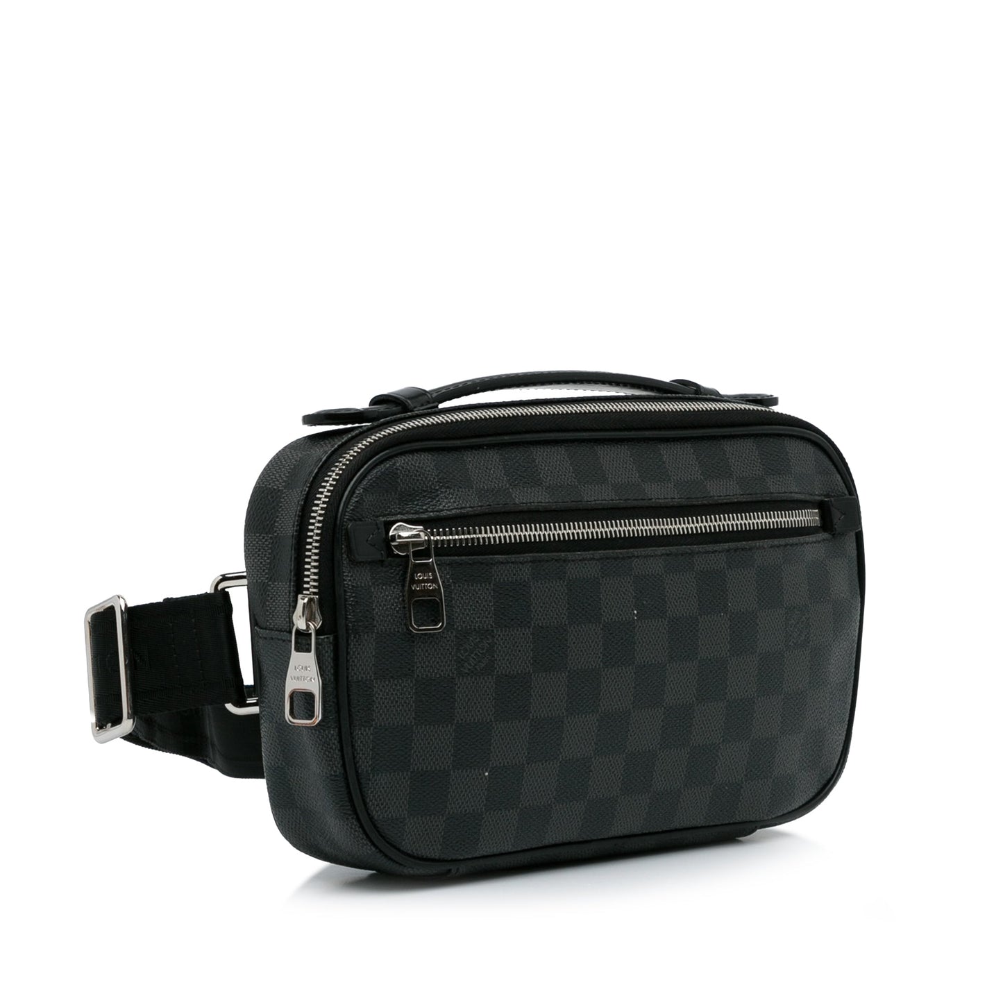 Black Louis Vuitton Damier Graphite Ambler Belt Bag