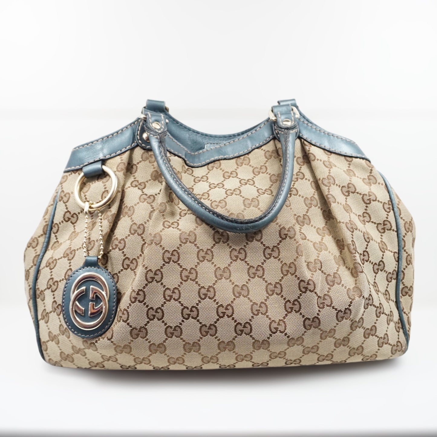 Gucci Skuldertaske BlÃƒÆ’Ã‚Â¥ LÃƒÆ’Ã‚Â¦der