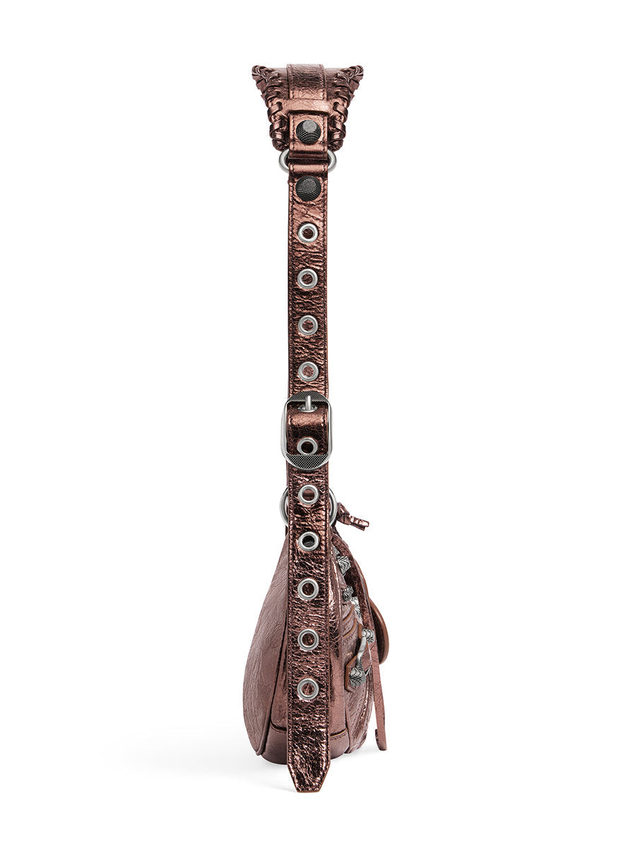 Le Cagole XS Shoulder Bag in Metallized Bronze