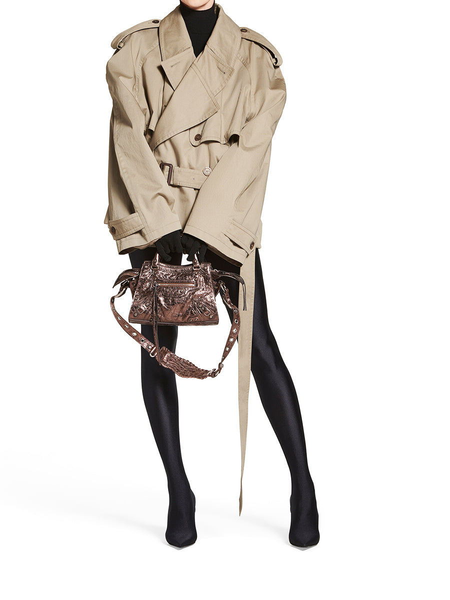 Neo Cagole XS Shoulder Bag in Metallized Bronze