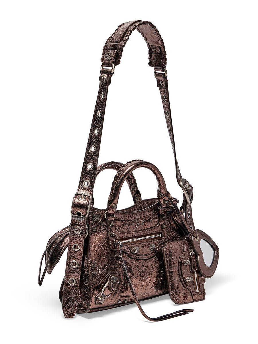 Neo Cagole XS Shoulder Bag in Metallized Bronze