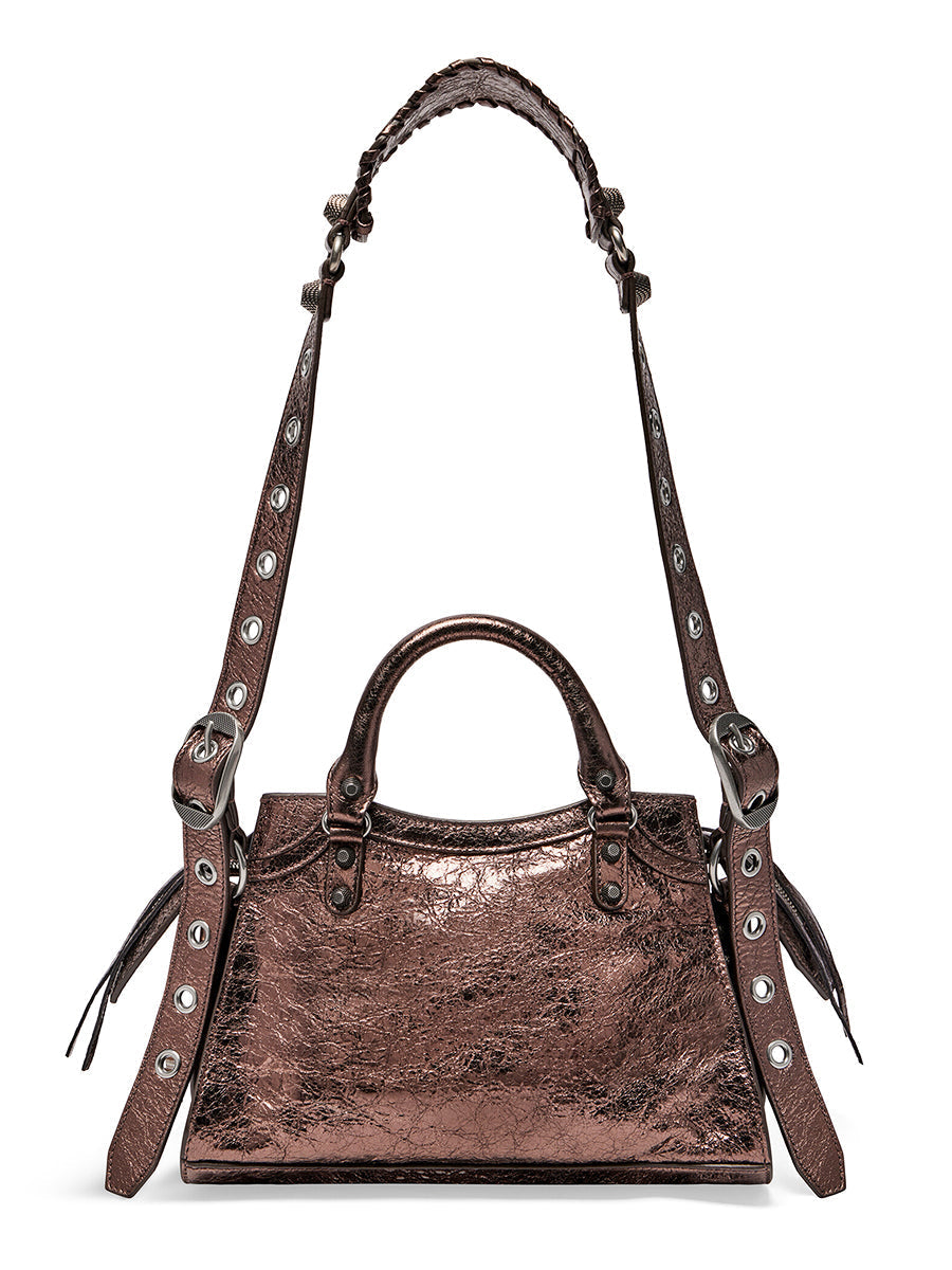 Neo Cagole XS Shoulder Bag in Metallized Bronze