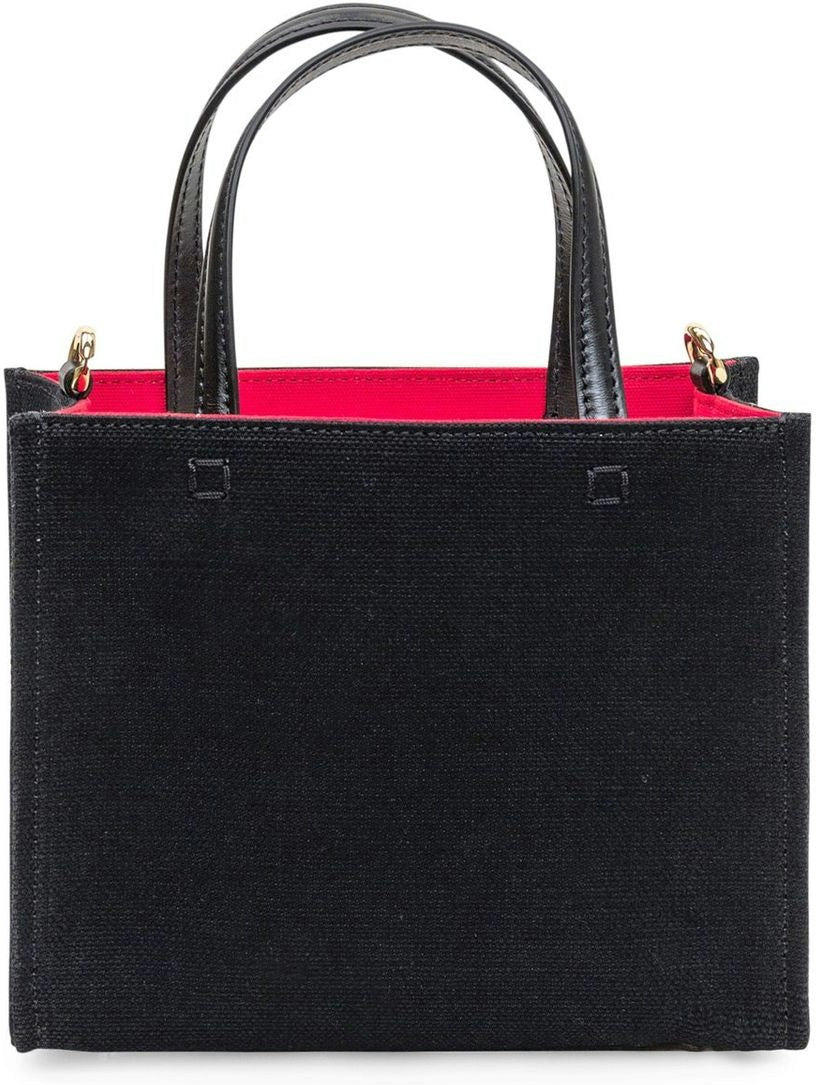 BLACK CANVAS MINI TOTE