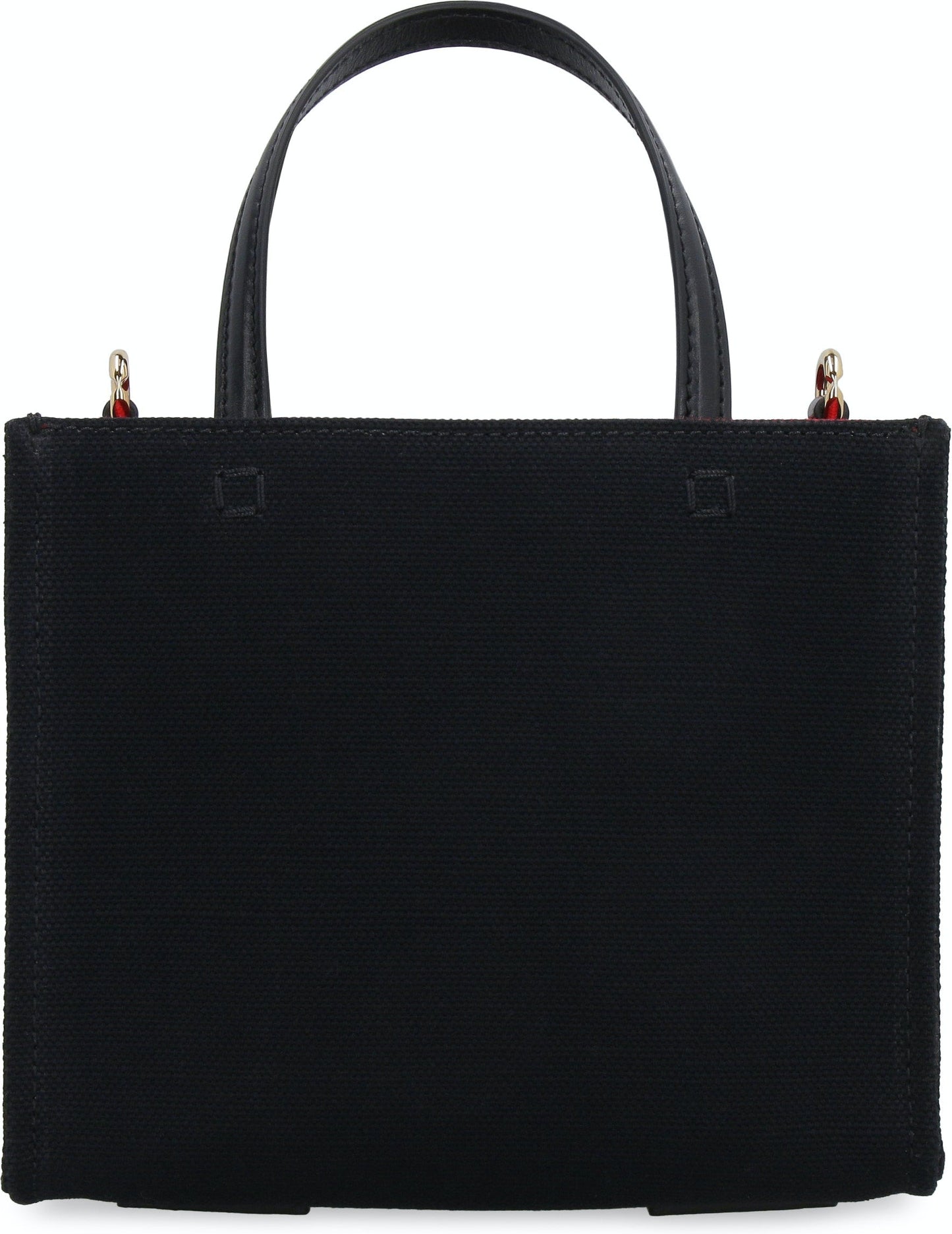 BLACK CANVAS MINI TOTE