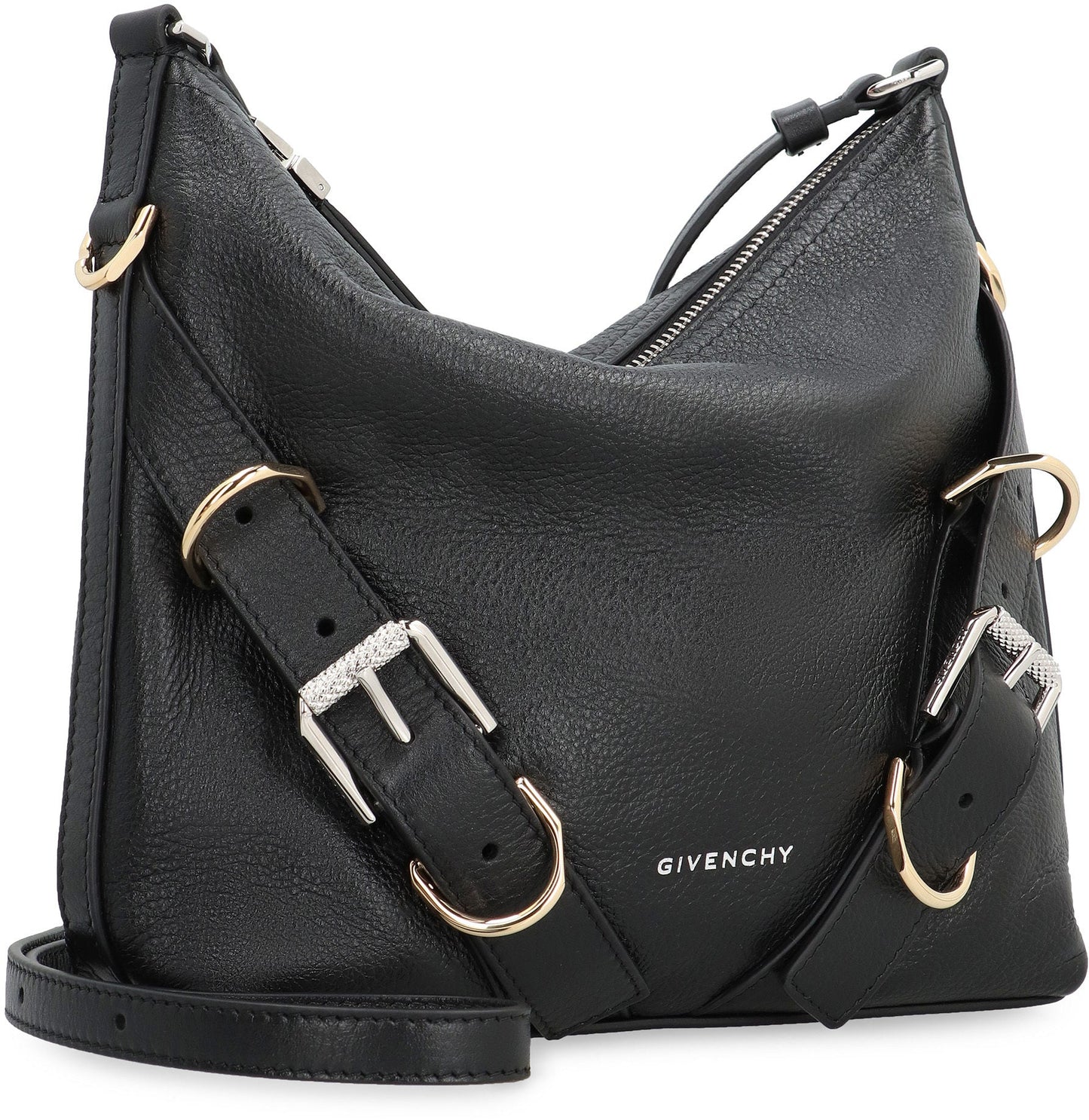VOYOU SMALL LEATHER SHOULDER BAG