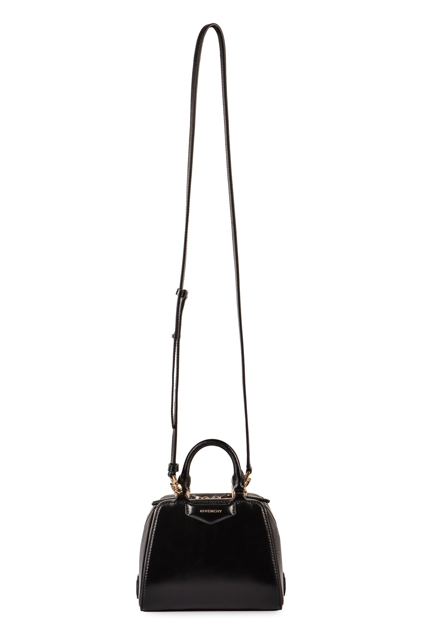 BLACK ANTIGONA CUBE NANO BAG LOGO