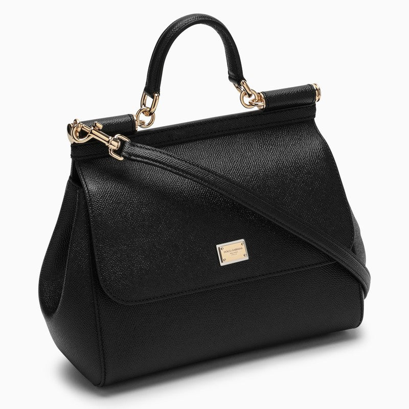 Dolce&Gabbana Large Black Sicily Hand Bag Women