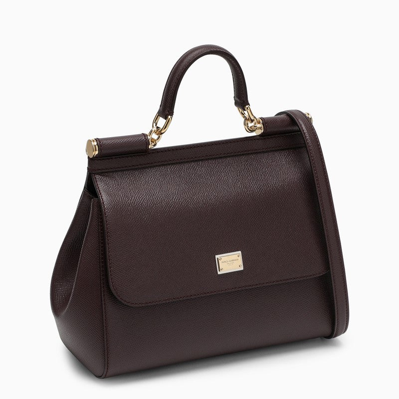 Dolce&Gabbana Large Mustard Sicily Hand Bag Women