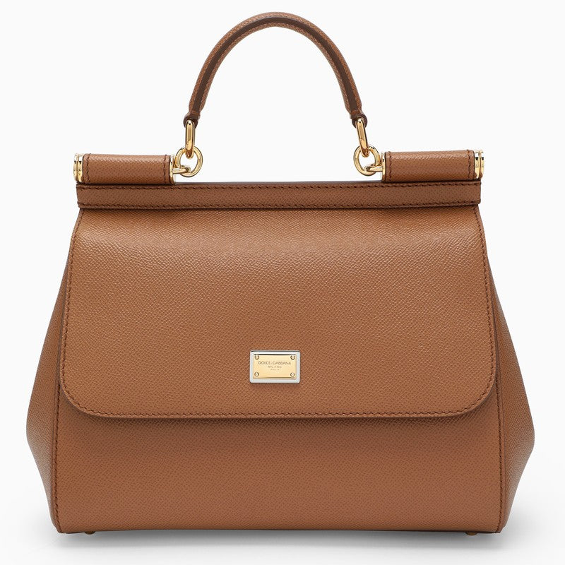 Dolce&Gabbana Large Caramel Sicily Hand Bag Women