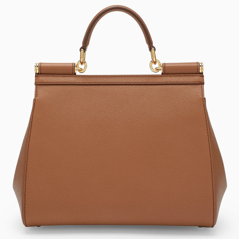 Dolce&Gabbana Large Caramel Sicily Hand Bag Women