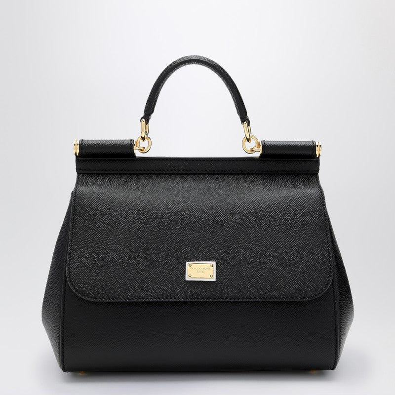 Dolce&Gabbana Large Black Sicily Hand Bag Women