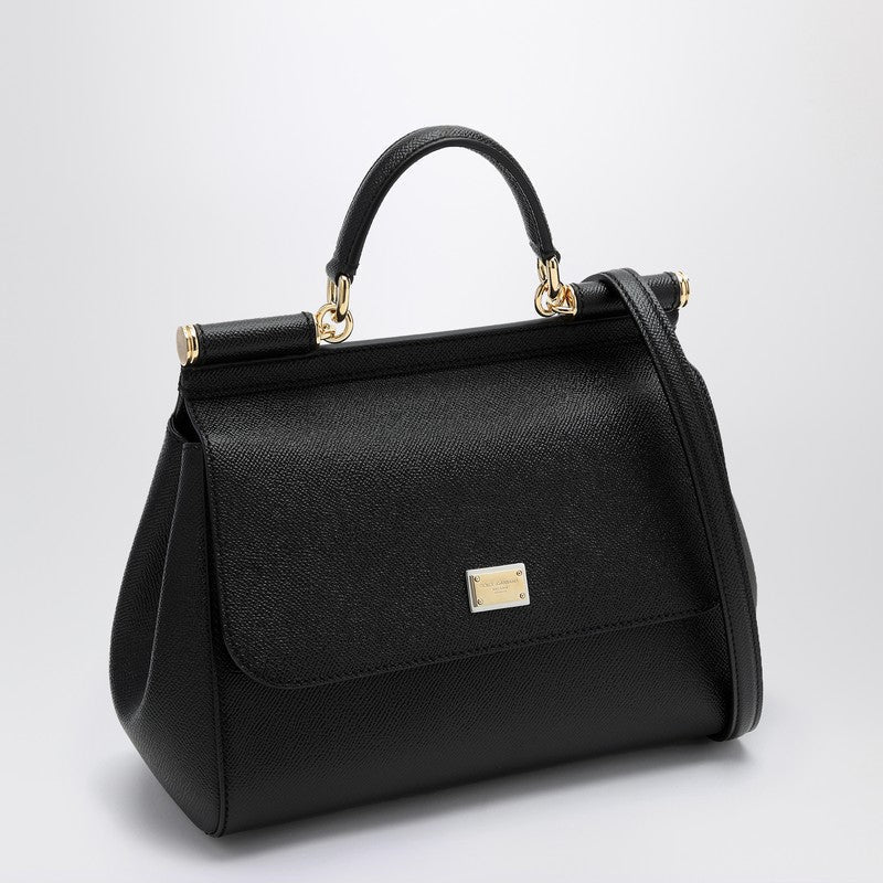 Dolce&Gabbana Large Black Sicily Hand Bag Women