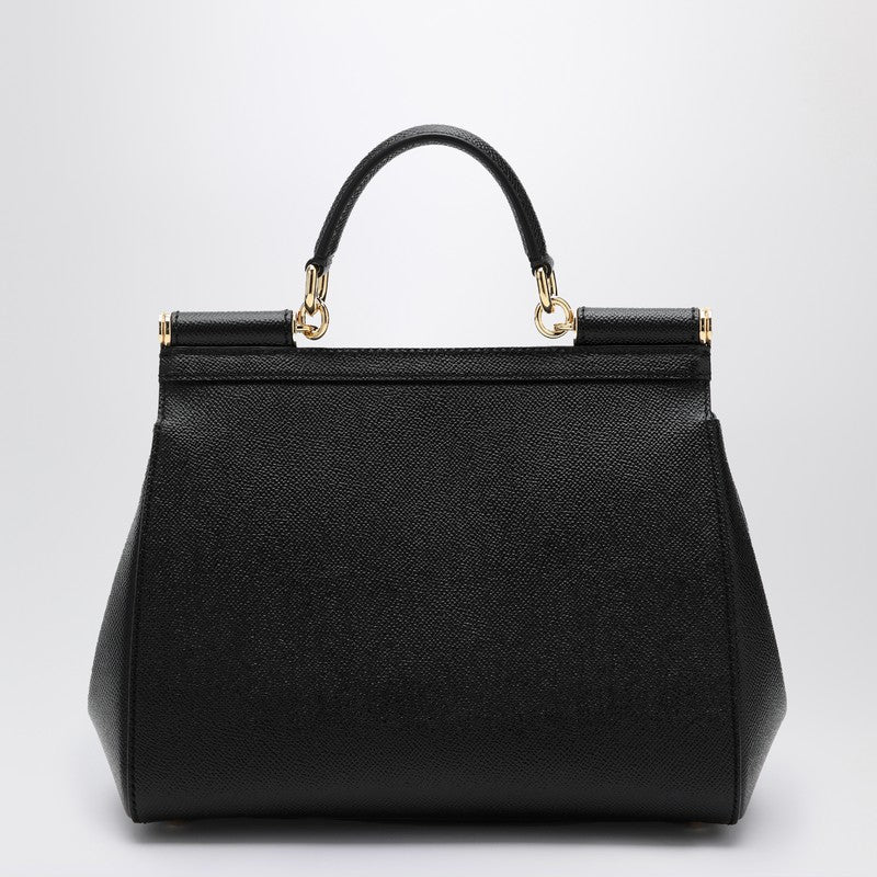Dolce&Gabbana Large Black Sicily Hand Bag Women