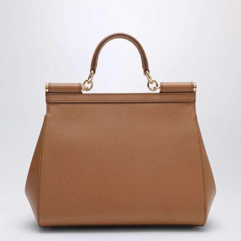Dolce&Gabbana Large Caramel Sicily Hand Bag Women