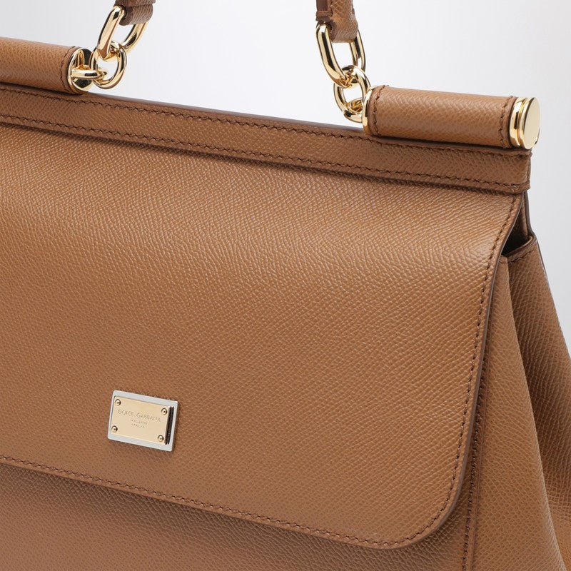 Dolce&Gabbana Large Caramel Sicily Hand Bag Women