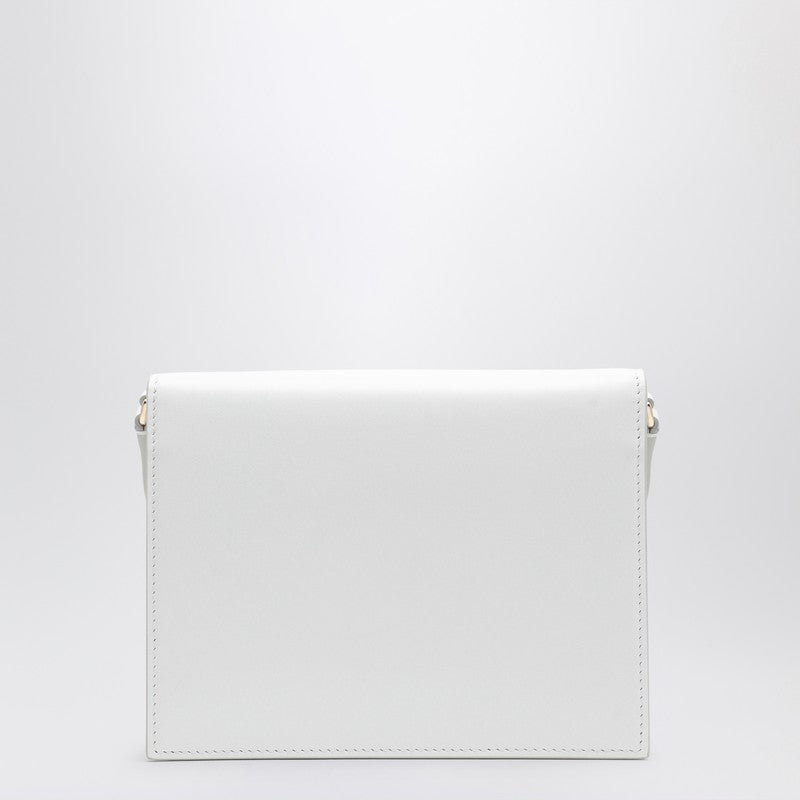 Dolce&Gabbana White Dg Logo Leather Shoulder Bag Women