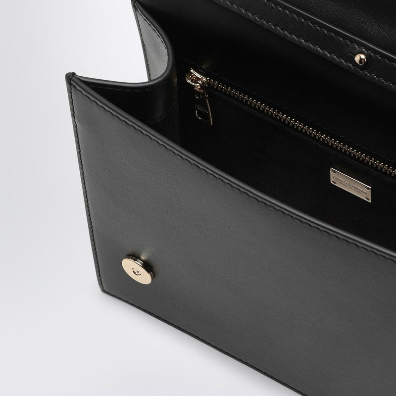 Dolce&Gabbana Black Dg Logo Leather Shoulder Bag Women