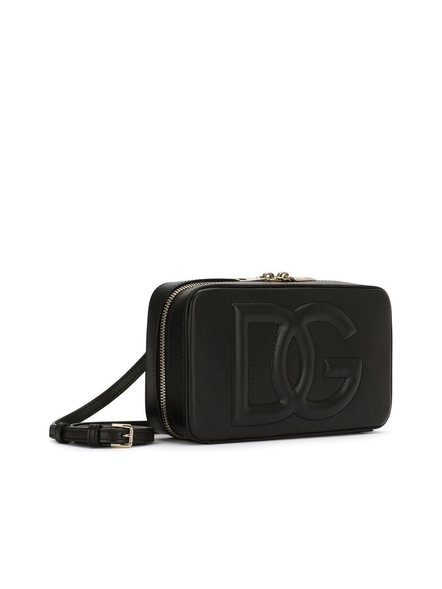 Small Calfskin DG Logo Camera Bag