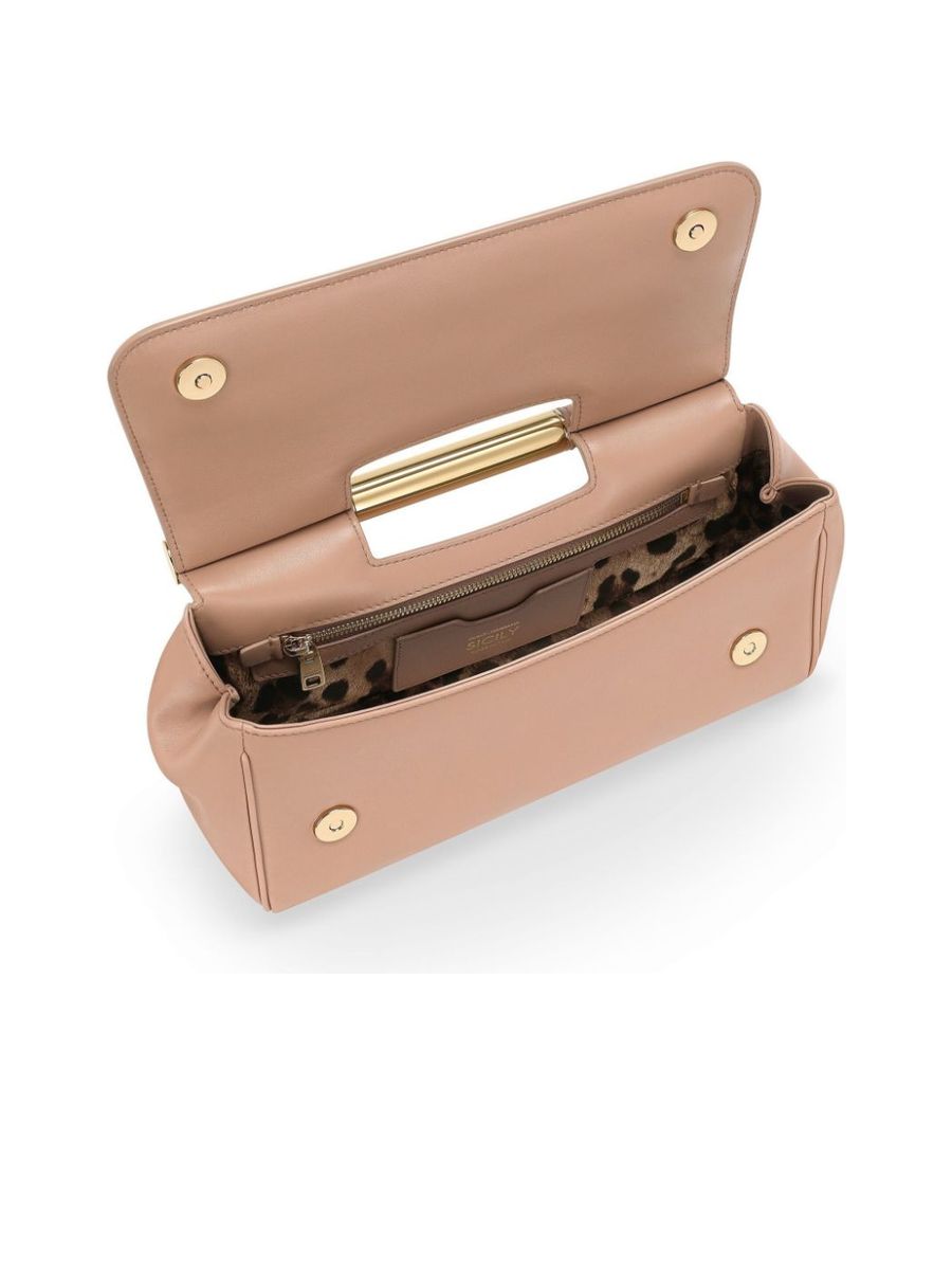 Single Metallic Top Handle Clutch