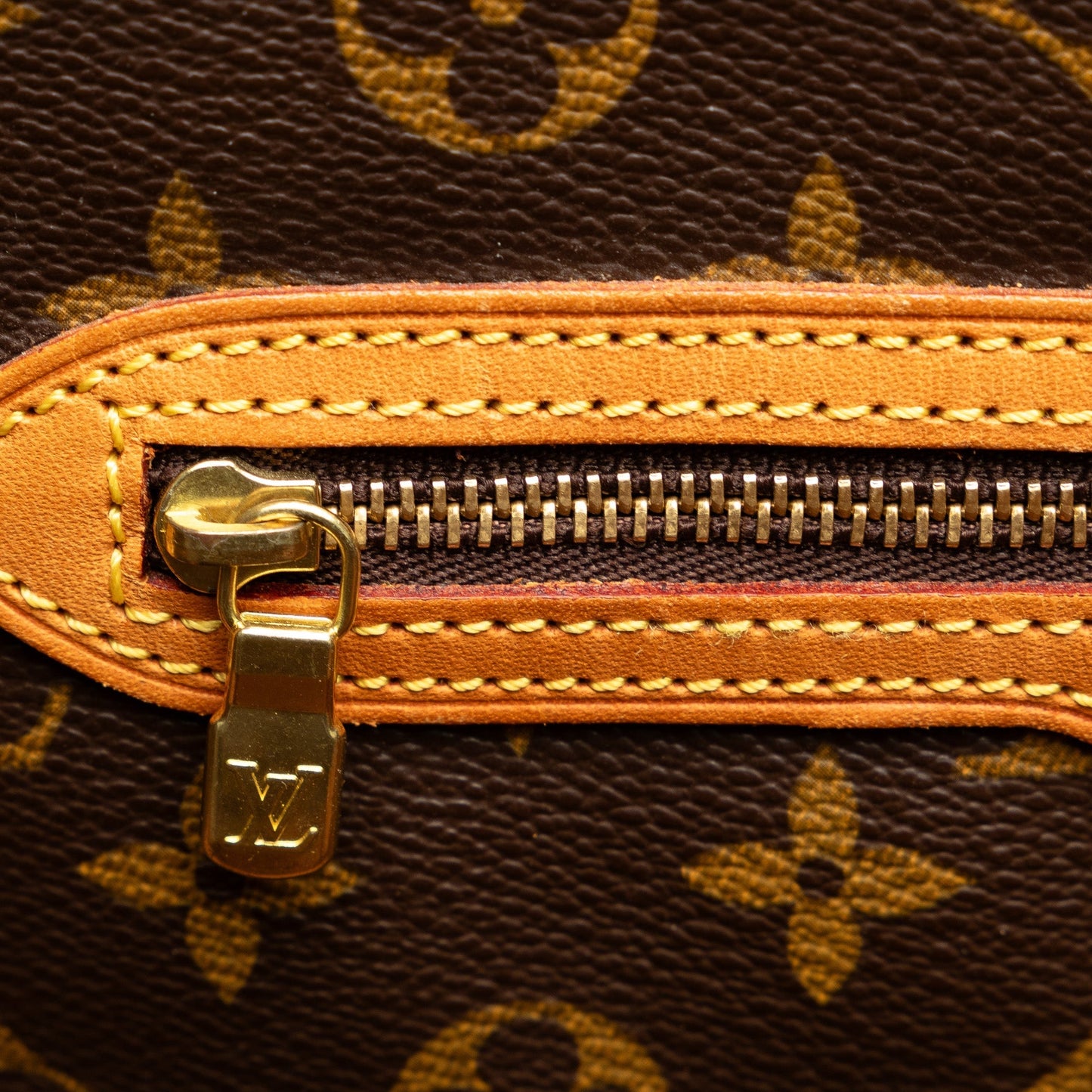Brown Louis Vuitton Monogram Sac Shopping Tote Bag