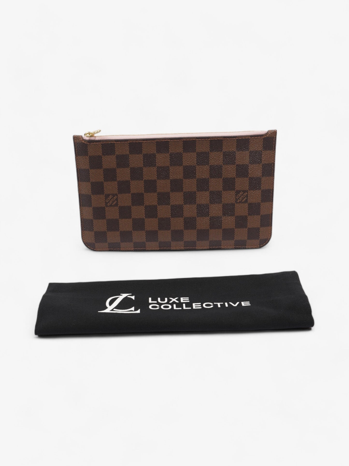 Louis Vuitton Neverful Pochette Damier Ebene Coated Canvas