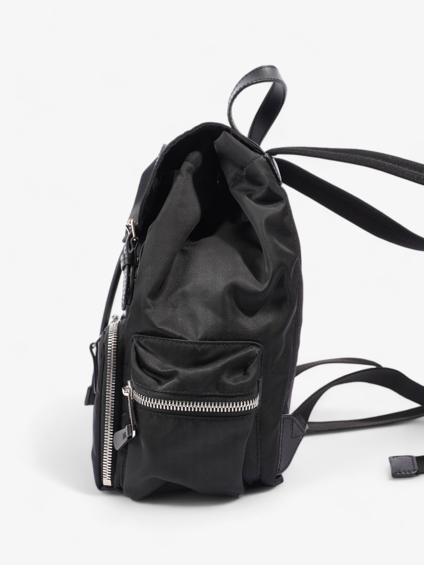 Burberry Rucksack Backpack Black Nylon Medium