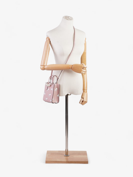Coach Coach X White Rabbit Carry Tote Pink / White Leather Mini