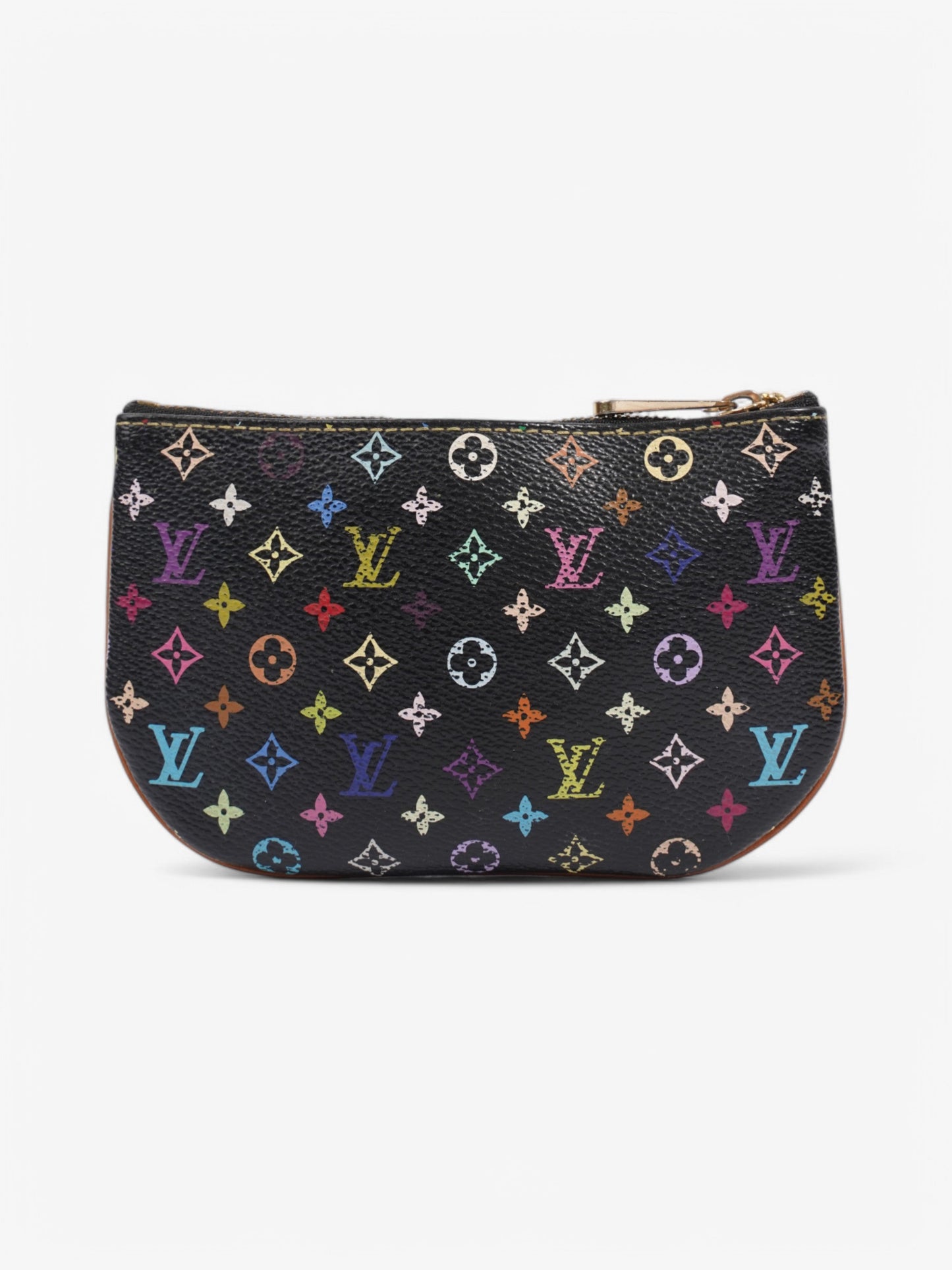 Louis Vuitton Murakami Pochette Coin Purse Monogram Multicolour / Black Coated Canvas MM