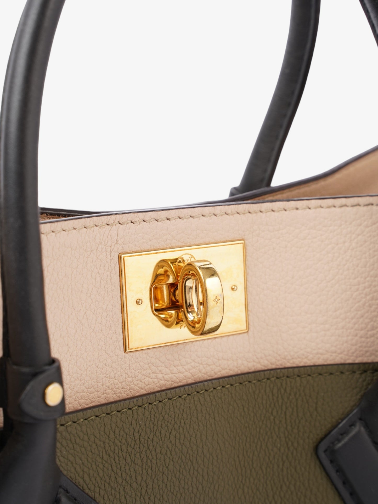 Louis Vuitton On My Side Olive Green / Cream / Monogram Leather