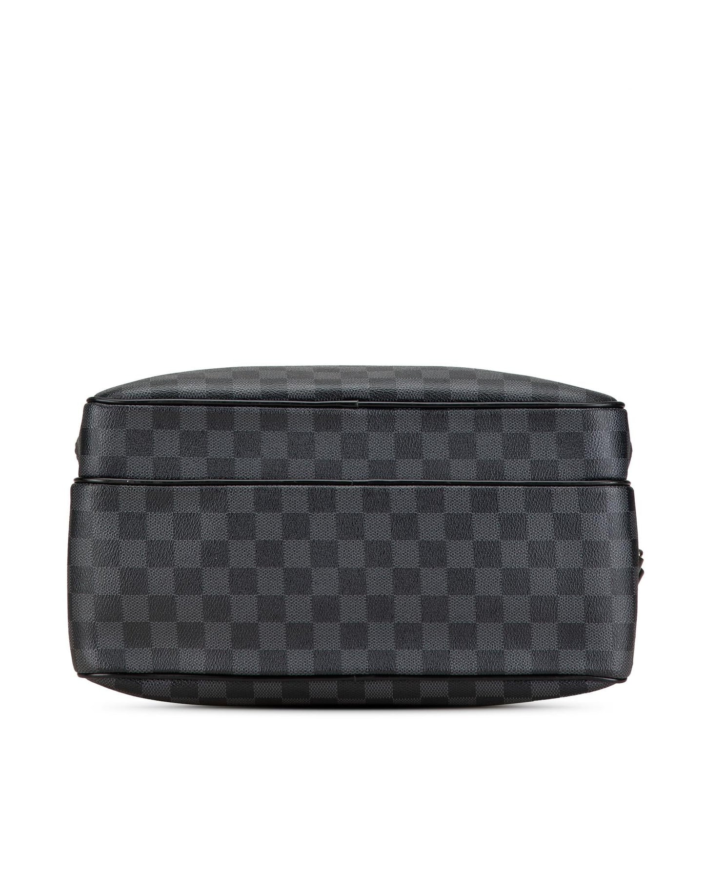Damier Graphite Canvas Sac Leoh with Leather Trim and Adjustable Strap