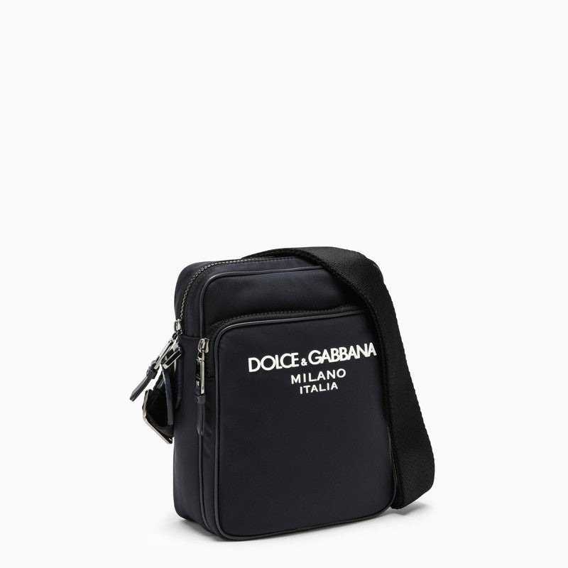 Dolce&Gabbana Blue Messenger Bag In Nylon Men