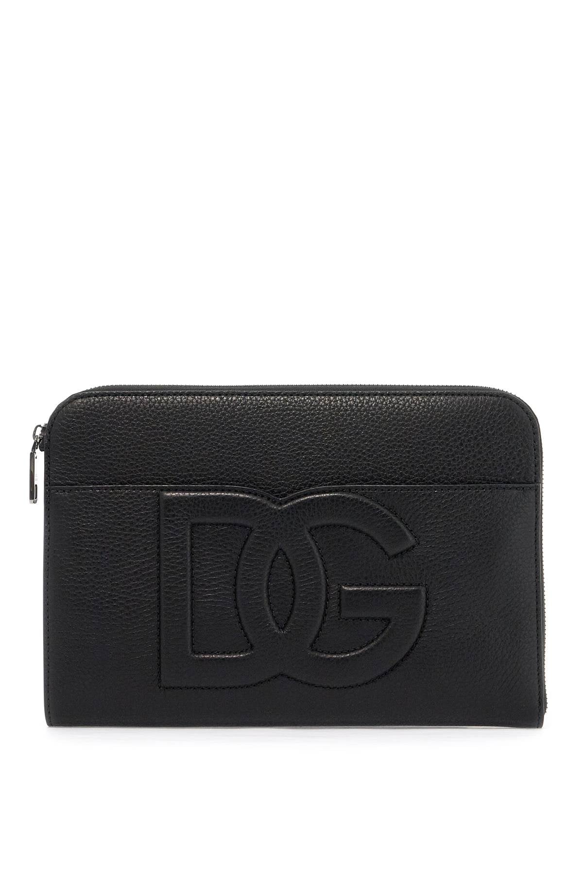 Dolce & Gabbana "Embossed Leather Media Pouch Men