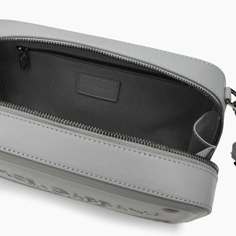 Dolce&Gabbana Grey Calfskin Shoulder Bag Men