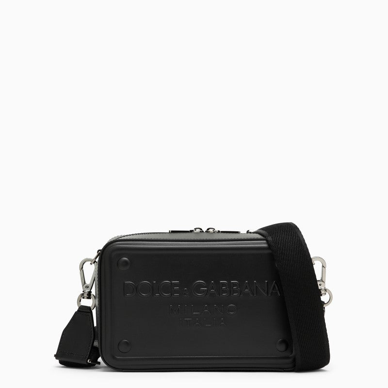 Dolce&Gabbana Black Calfskin Shoulder Bag Men