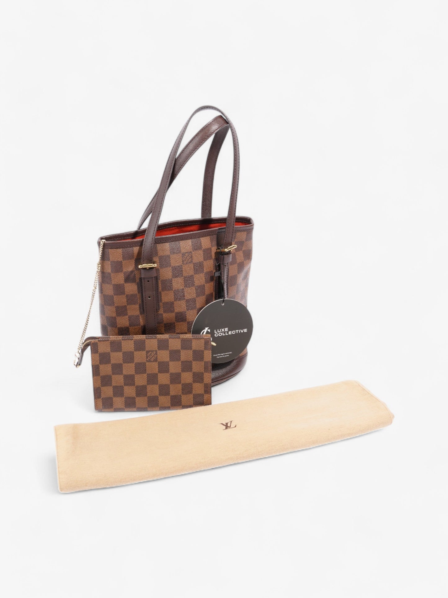 Louis Vuitton Marais Bucket Bag Damier Ebene Coated Canvas
