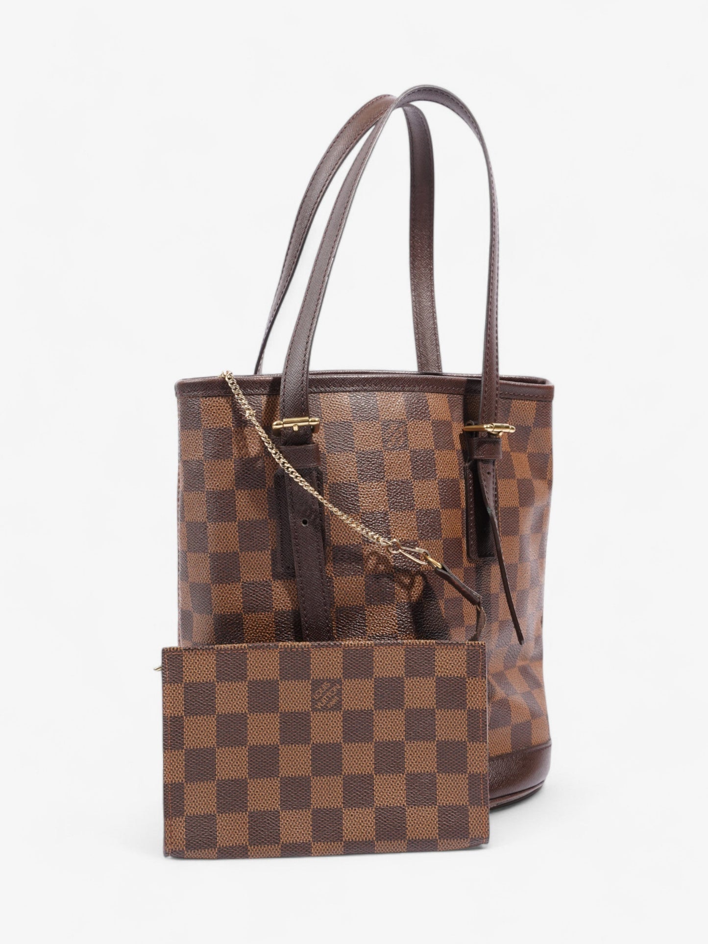 Louis Vuitton Marais Bucket Bag Damier Ebene Coated Canvas