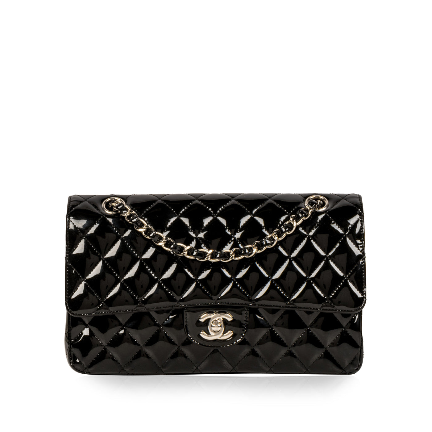 Chanel Classic Flap Bag - Medium - Patent Black