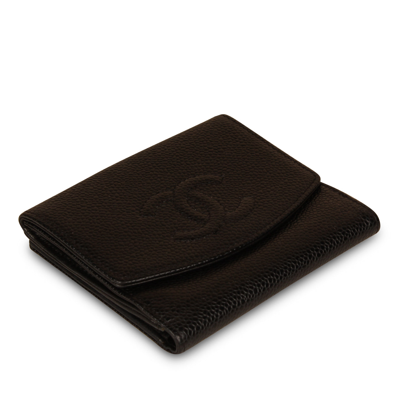 Chanel Vintage Classic Wallet - Black Caviar