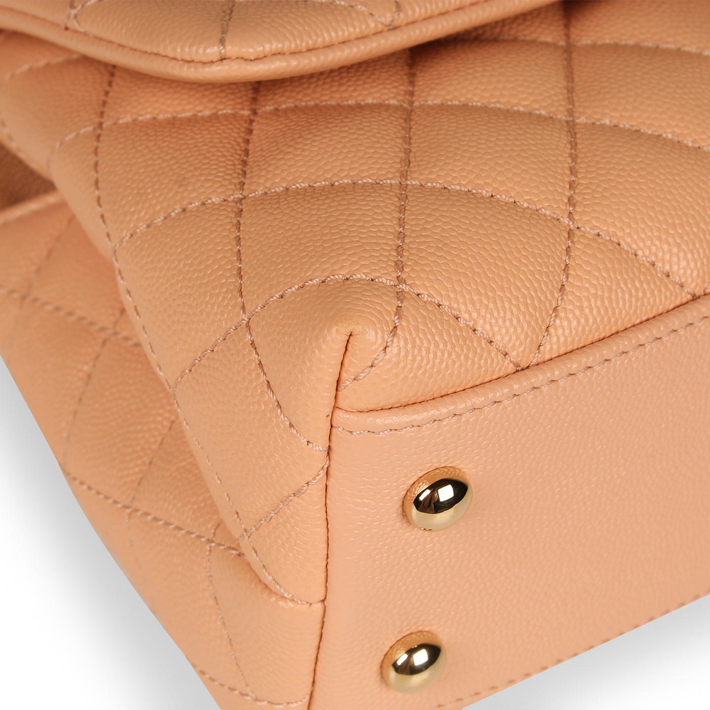 Chanel Pink Caviar Coco Top Handle - Small
